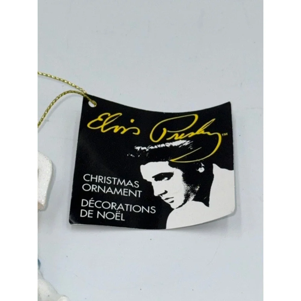 Elvis Presley Kurt S Adler Christmas Ornament White Jumpsuit Glitter 2017